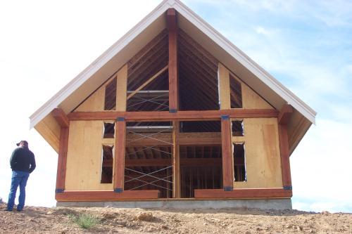 custom wood home